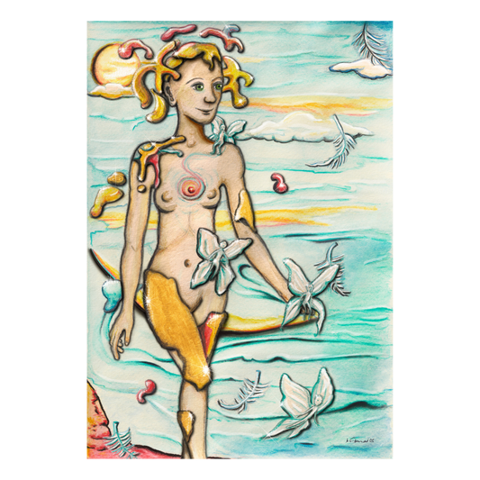 "Die Heldin" Kunstdruck auf AluDibond