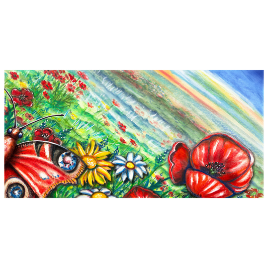 Kunstdruck auf Alu Dibond "Blumenwiese"