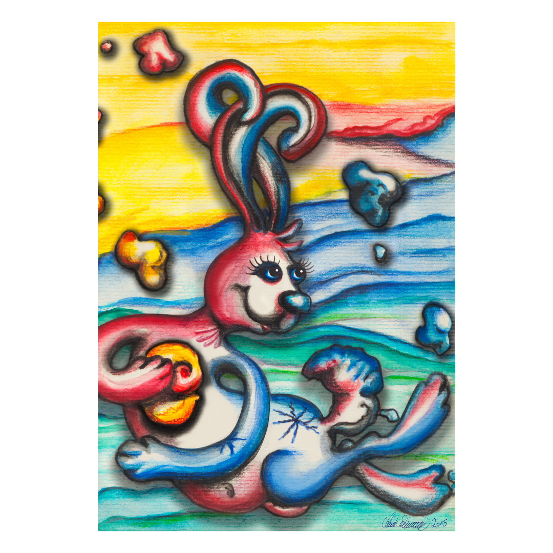 "Glücksbringer" Kunstdruck auf AluDibond