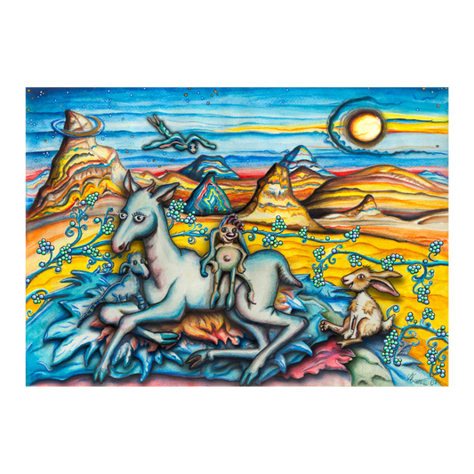 "Gute Freunde" Kunstdruck auf AluDibond
