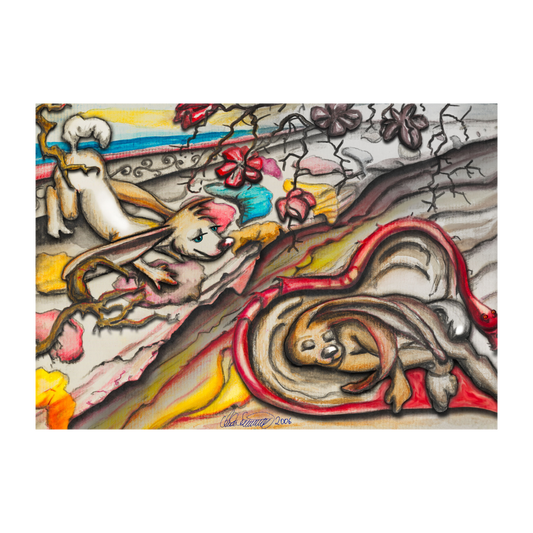 "Falsche Liebe" Kunstdruck auf AluDibond