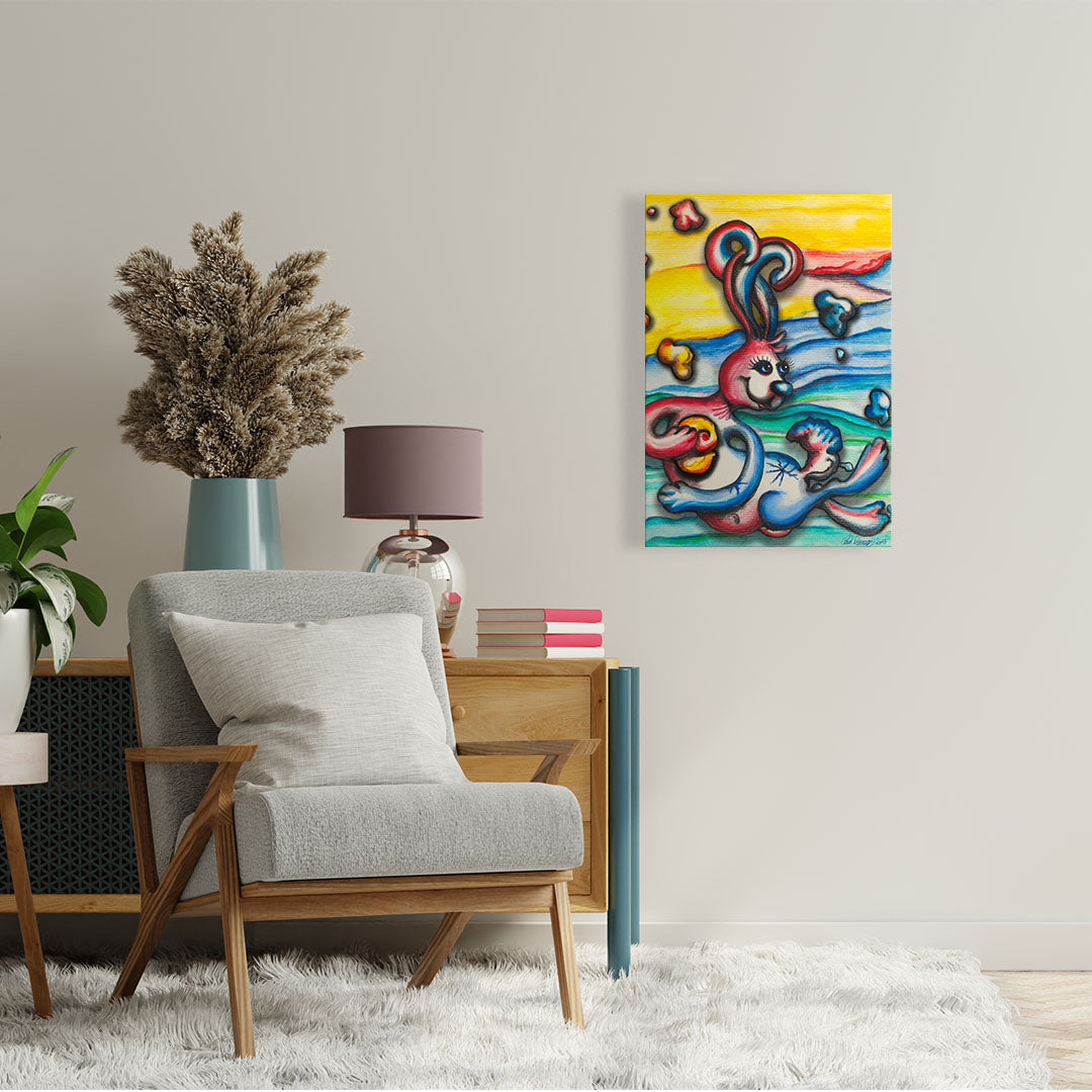 "Glücksbringer" Kunstdruck auf AluDibond
