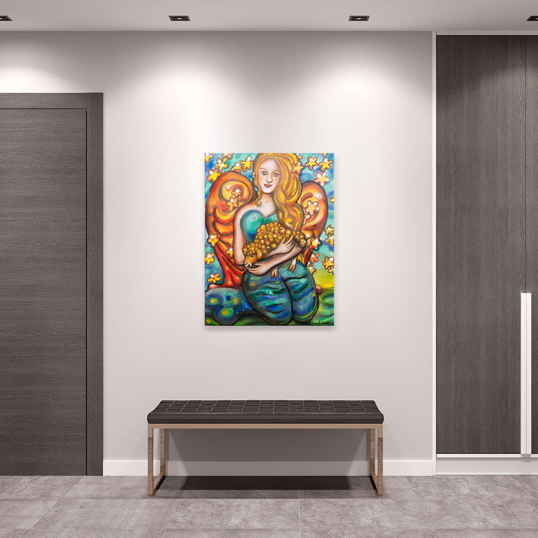 "Herzmensch" Kunstdruck auf AluDibond