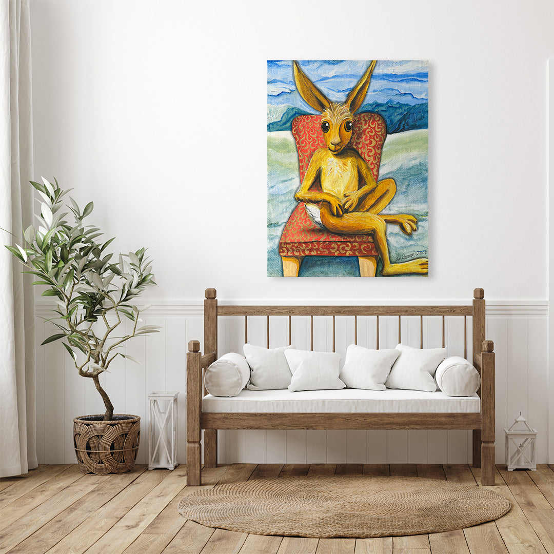 "Ein Hase namens ICH" Kunstdruck auf AluDibond