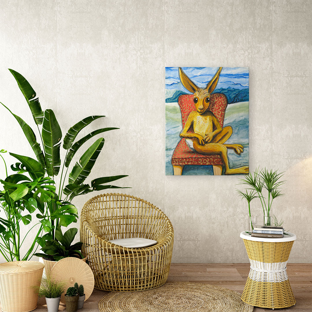 "Ein Hase namens ICH" Kunstdruck auf AluDibond