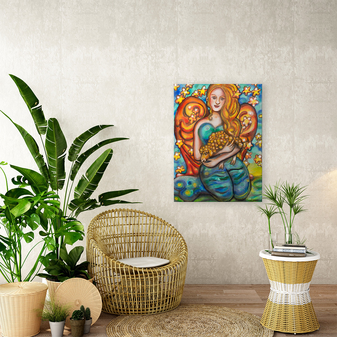 "Herzmensch" Kunstdruck auf AluDibond