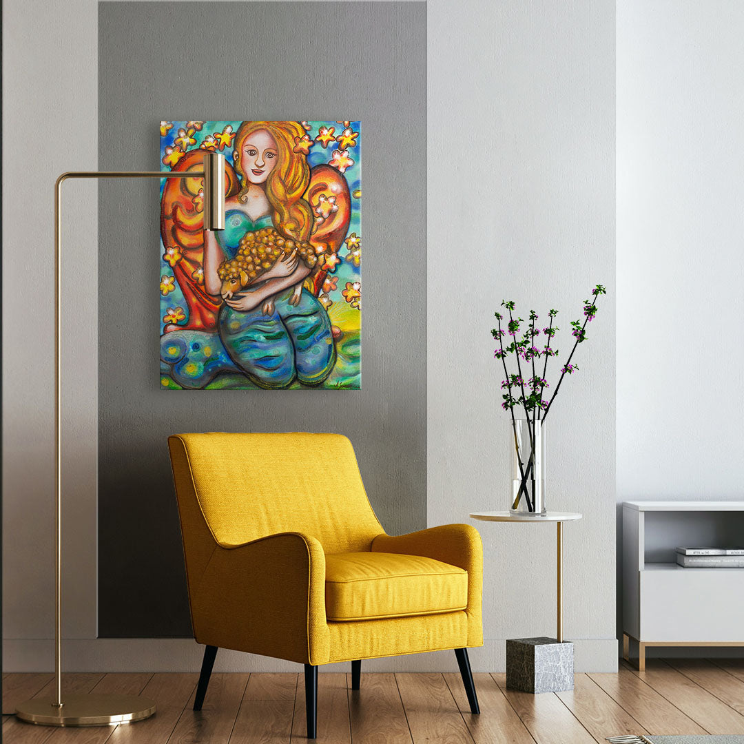 "Herzmensch" Kunstdruck auf AluDibond
