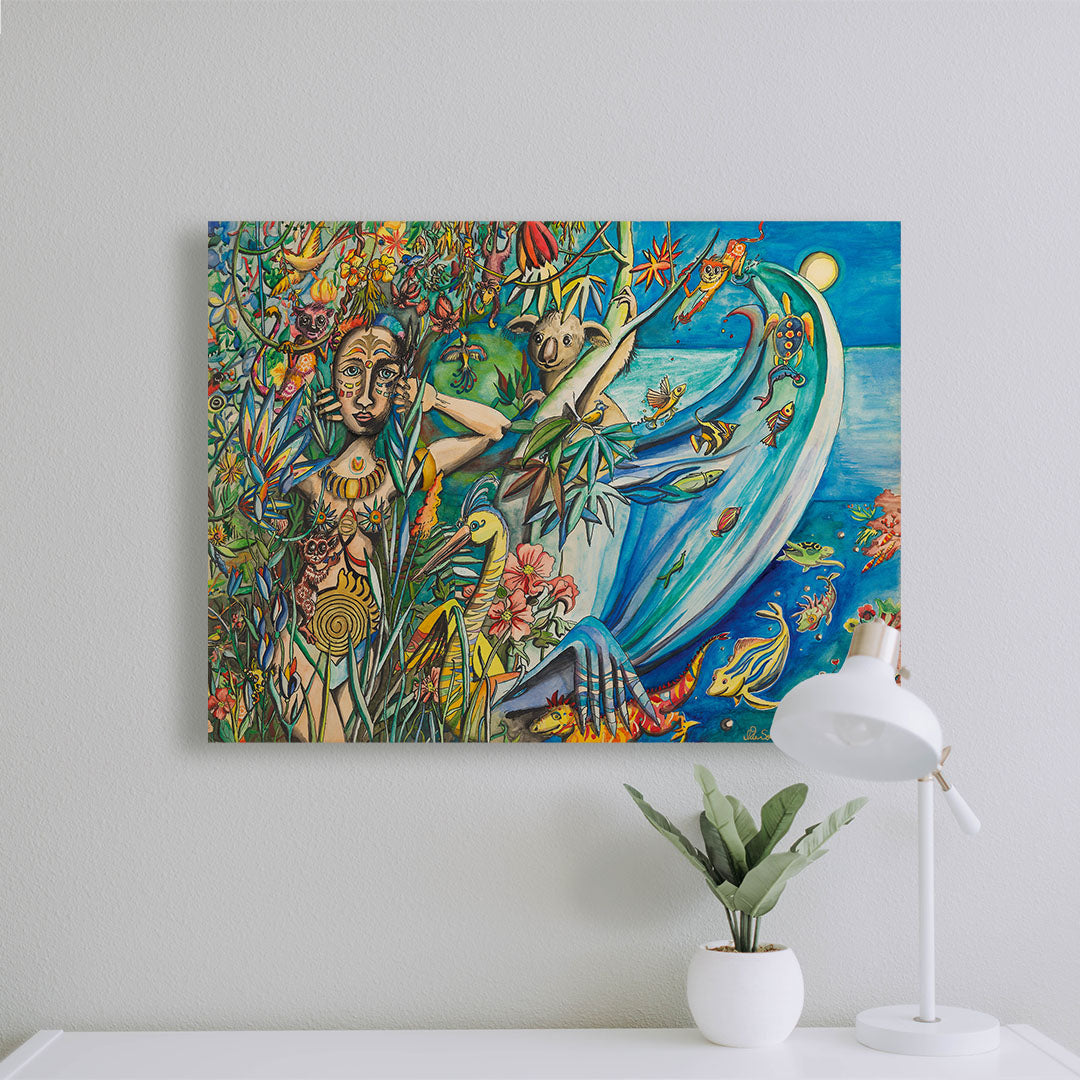 "Wandlerin" Kunstdruck auf AluDibond