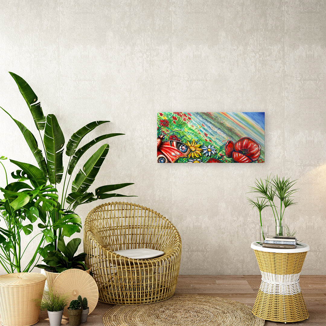 Kunstdruck auf Alu Dibond "Blumenwiese"