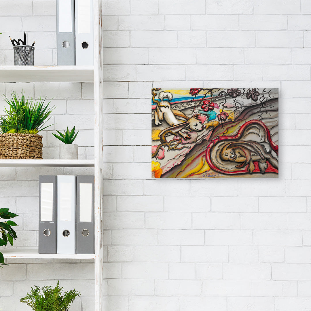 "Falsche Liebe" Kunstdruck auf AluDibond