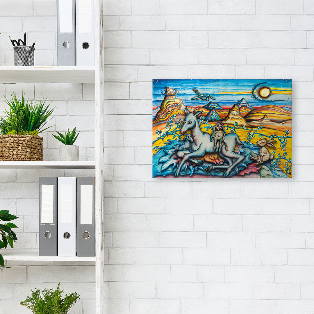 "Gute Freunde" Kunstdruck auf AluDibond