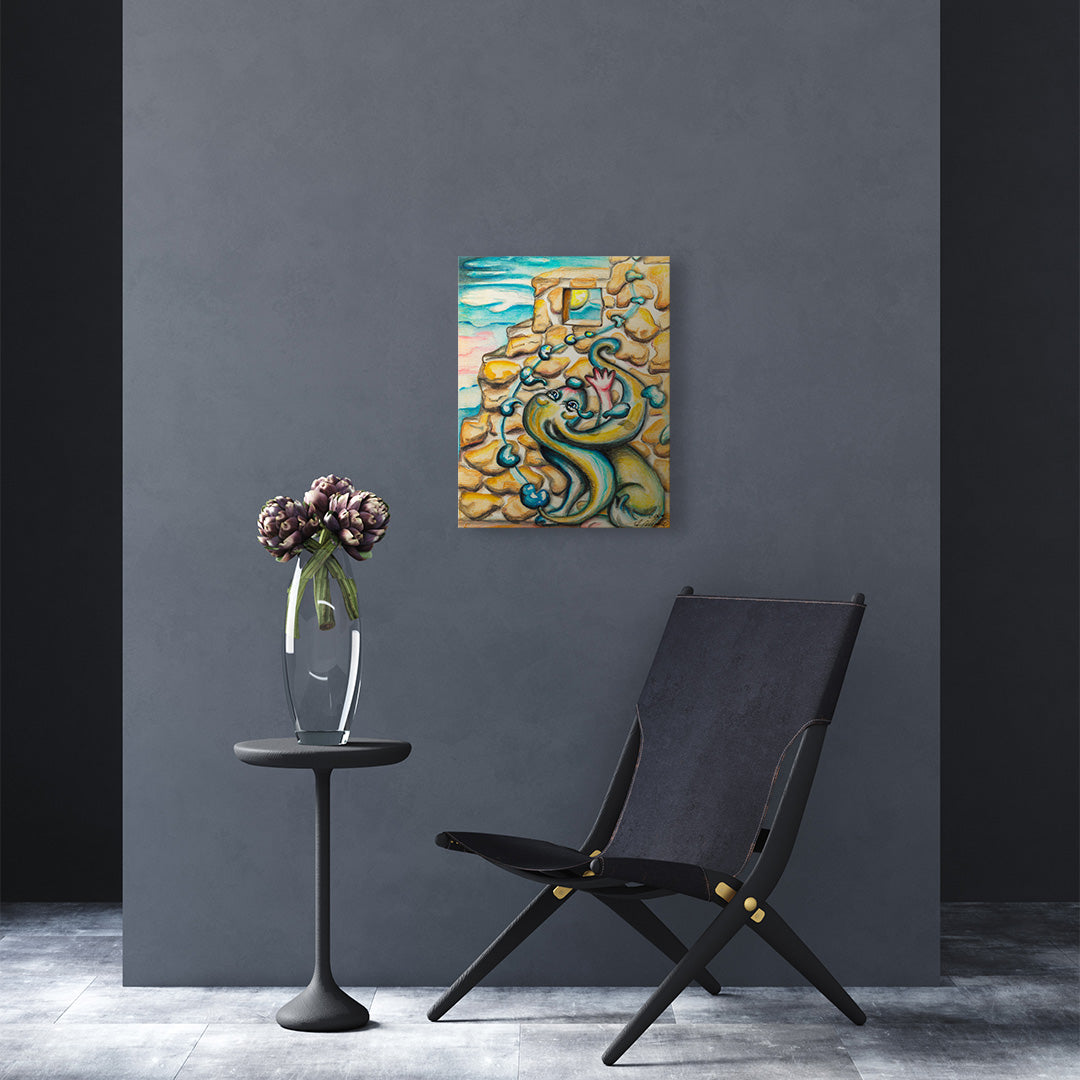 "Die Tränenleiter" Kunstdruck auf AluDibond