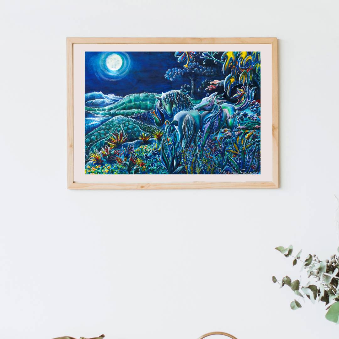 "Die Mondpferde" Plakat