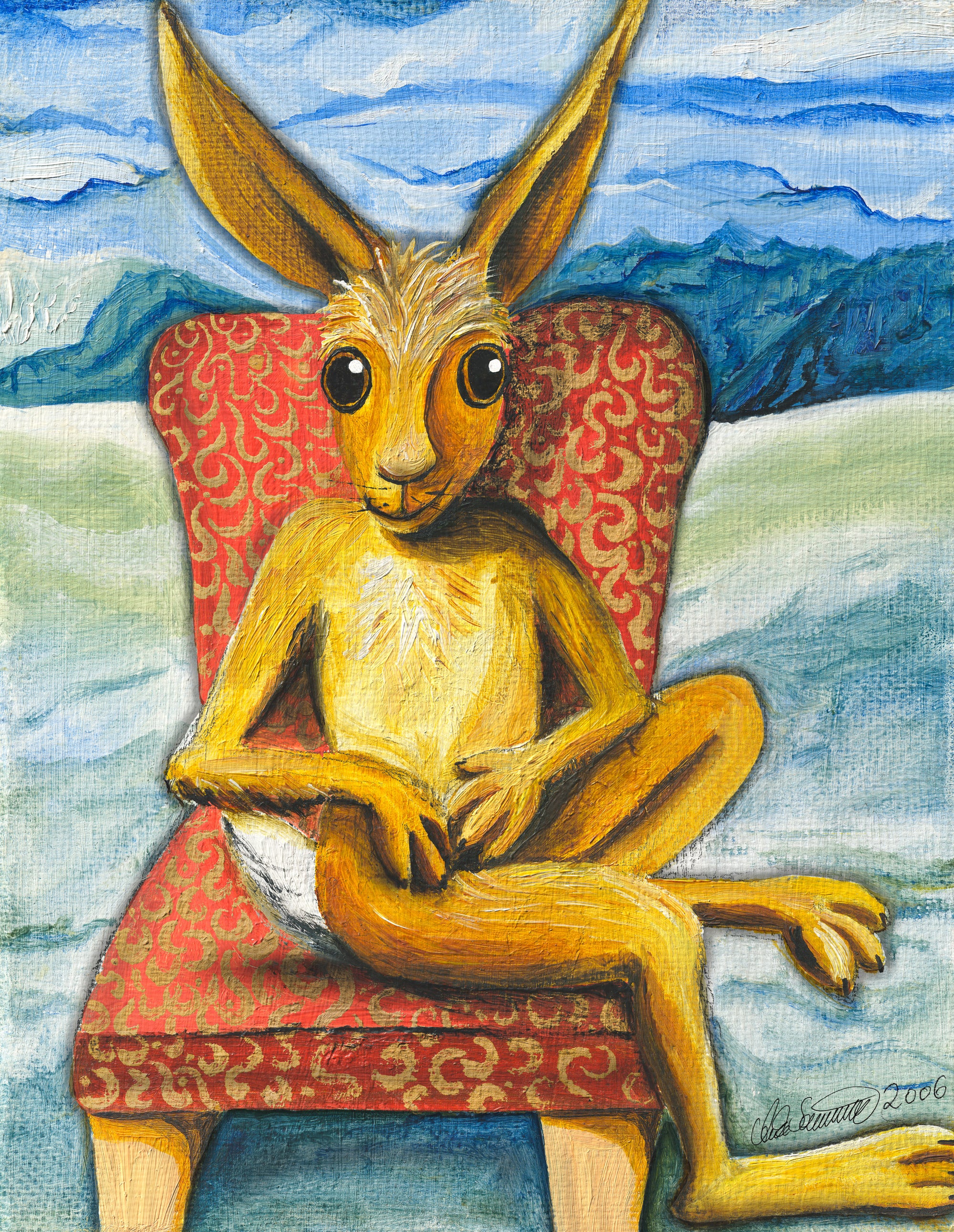 Kunstdruck auf Alu Dibond "Ein Hase namens ICH"